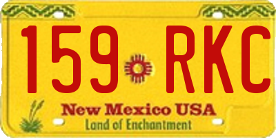 NM license plate 159RKC