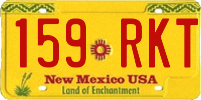 NM license plate 159RKT