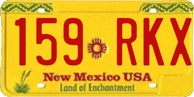 NM license plate 159RKX