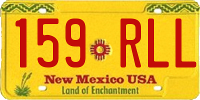 NM license plate 159RLL