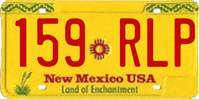 NM license plate 159RLP