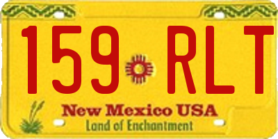 NM license plate 159RLT
