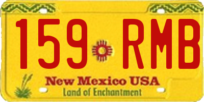 NM license plate 159RMB