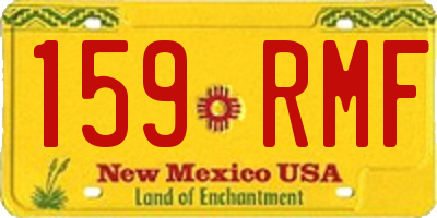NM license plate 159RMF