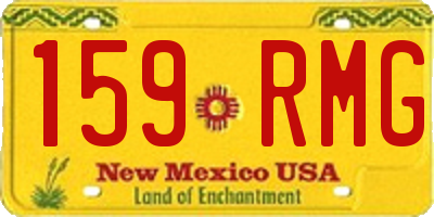 NM license plate 159RMG