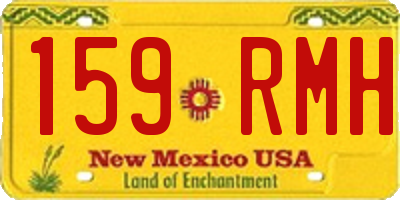 NM license plate 159RMH