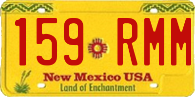 NM license plate 159RMM