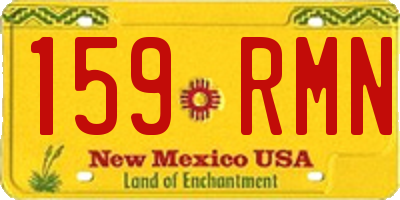NM license plate 159RMN