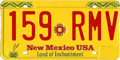 NM license plate 159RMV