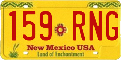 NM license plate 159RNG