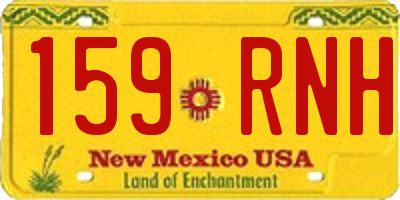 NM license plate 159RNH