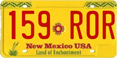 NM license plate 159ROR
