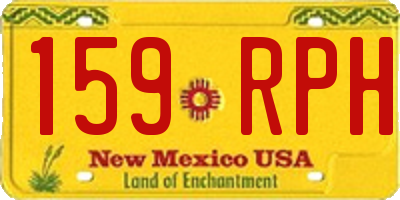 NM license plate 159RPH