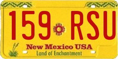 NM license plate 159RSU
