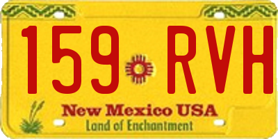 NM license plate 159RVH