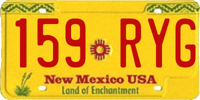 NM license plate 159RYG