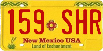 NM license plate 159SHR