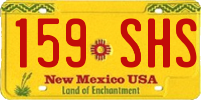 NM license plate 159SHS