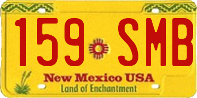NM license plate 159SMB