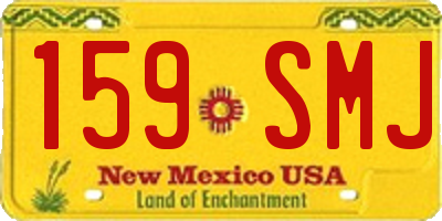 NM license plate 159SMJ
