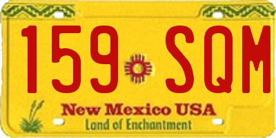 NM license plate 159SQM