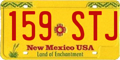 NM license plate 159STJ
