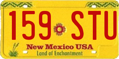 NM license plate 159STU