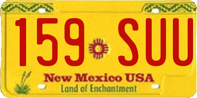 NM license plate 159SUU