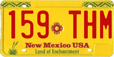 NM license plate 159THM