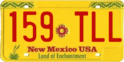 NM license plate 159TLL