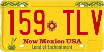 NM license plate 159TLV