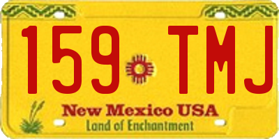 NM license plate 159TMJ
