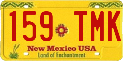 NM license plate 159TMK