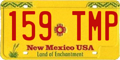 NM license plate 159TMP