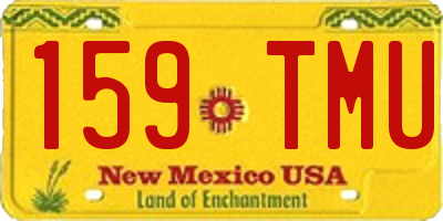 NM license plate 159TMU