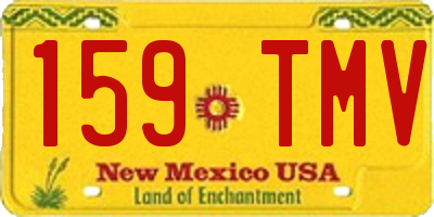 NM license plate 159TMV