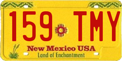 NM license plate 159TMY