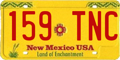 NM license plate 159TNC