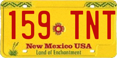 NM license plate 159TNT