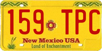 NM license plate 159TPC