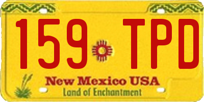 NM license plate 159TPD