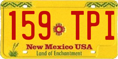 NM license plate 159TPI
