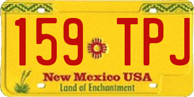 NM license plate 159TPJ