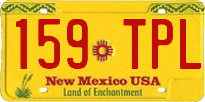 NM license plate 159TPL
