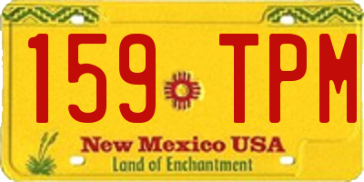 NM license plate 159TPM