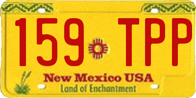 NM license plate 159TPP