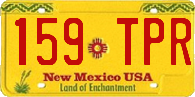 NM license plate 159TPR