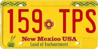 NM license plate 159TPS
