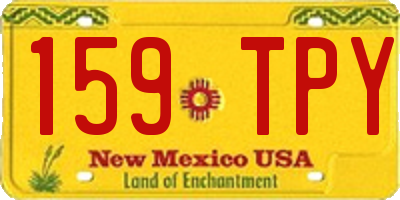 NM license plate 159TPY