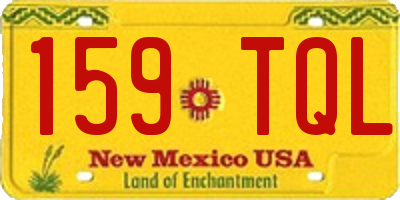 NM license plate 159TQL